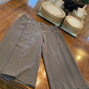 Cache grey Wide Leg Pants just below the knee great with boots